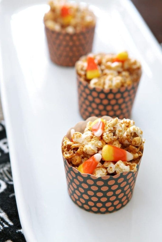 Candy Corn Caramel Popcorn